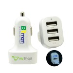 Dynamite Car Charger - White with Logo