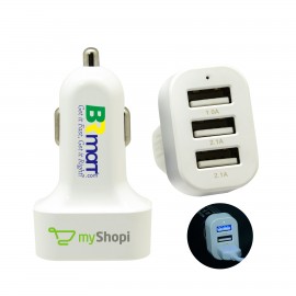 Dynamite Car Charger - White with Logo  Dynamite Car Charger - White with Logo