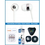 Custom The Gig Stereo Earbuds with upgraded speakers and choice of packaging