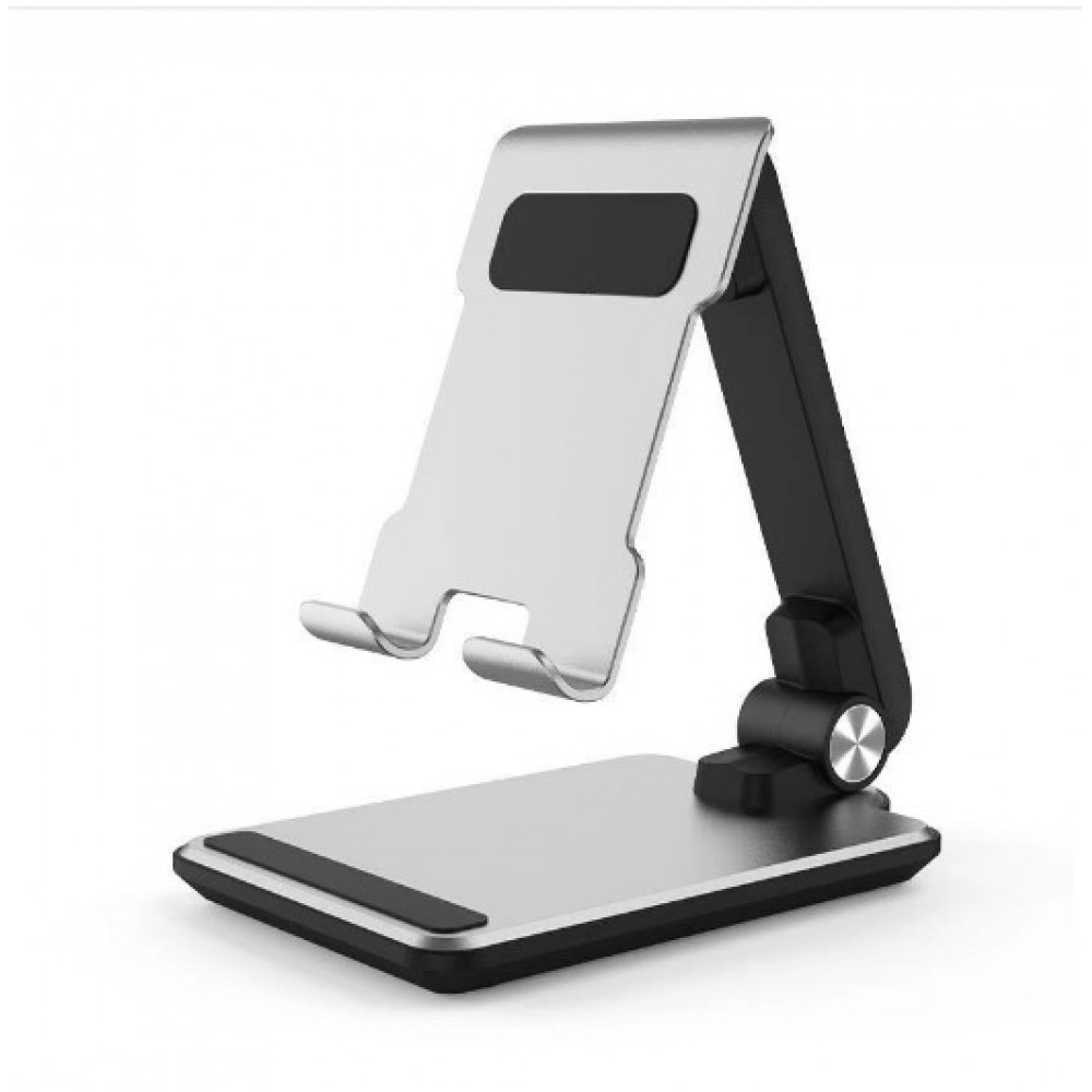 Foldable Square Base Aluminum Alloy Desktop Phone Stand Laptop Stand with Logo