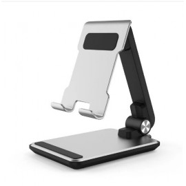 Foldable Square Base Aluminum Alloy Desktop Phone Stand Laptop Stand with Logo