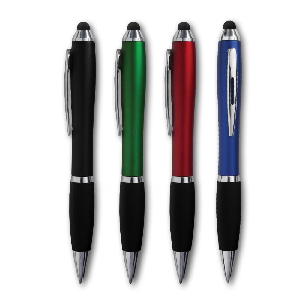 Logo Branded iBasset II Twist Action Pen/Stylus Logo Branded iBasset II Twist Action Pen/Stylus