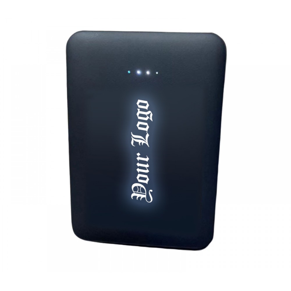 Power Bank with Light up Logo - 5000 mAh with Logo