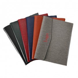 Personalized PU Leather A4 File Folder Document Holder