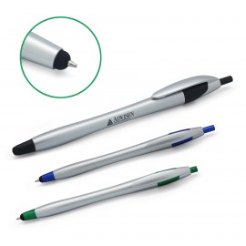 Promotional 2-in-1 Plunge Action Stylus & Ballpoint Pen  Promotional 2-in-1 Plunge Action Stylus & Ballpoint Pen