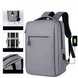 Thickened Laptop USB Connector Snow Canvas Backpack Luggage Bag Backpack with Logo