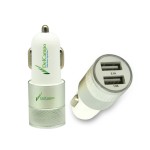 Javelin USB Car Charger - Silver with Logo