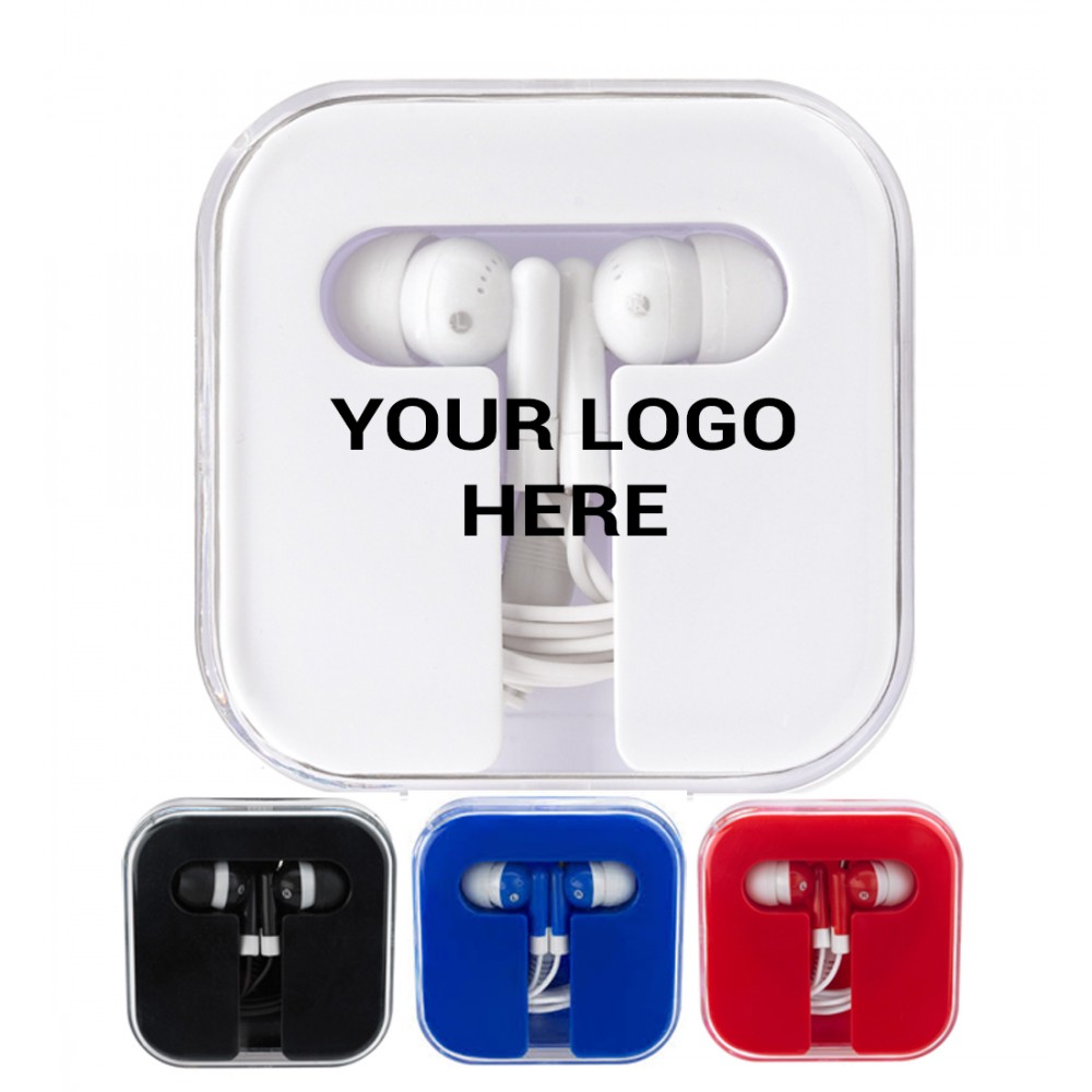 Ear Phones in Window Case Custom Printed Ear Phones in Window Case Custom Printed