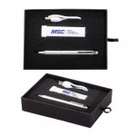 The Savvy Power Bank & Stylus Pen Gift Set with Logo