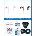Customized The Sounder Stereo Earbuds with upgraded speakers, and your choice of custom packaging