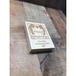 3.5" x 3.5" Hardwood Block - Holds everything from cell phones to calendars - USA-Made with Logo