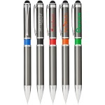 Stylus Metal Pen w/ Colored Middle Ring with Logo