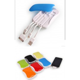 Customized 5000 mAh 4 Cables Power Bank