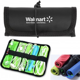 Roll up Electronic Accessories Organizer Bag with Logo