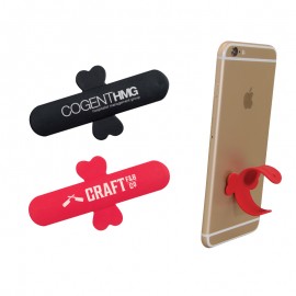 Slap N Wrap Silicone Smartphone Stand with Logo