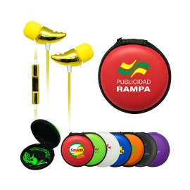 Ergonomic Silicone Earbuds with Logo