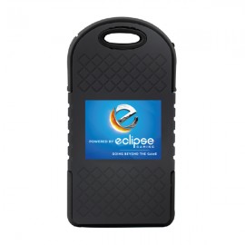 Personalized 5000 mAh Solar Power Bank stocked and decorated in the USA