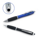 2-in-1 Stylus & Ball Point Pen with Rubberized Grip with Logo