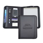 Personalized Tablet Letter Sized Padfolio with Zippered Closure