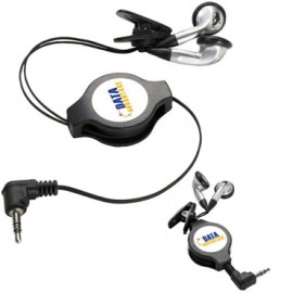 Custom Imprinted Retractable Earphones