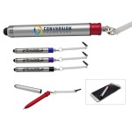 Twist open ballpoint stylus pen with stretchable string (Close out) with Logo