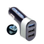 Trident Car Charger - Black with Logo