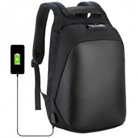 Coded Lock USB Connector Backpack with Logo