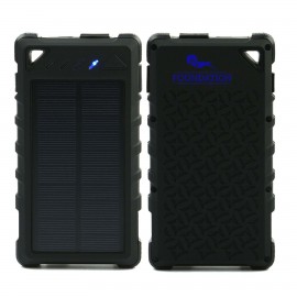 Custom 10000 mAh Solar Power Bank stocked and decorated in the USA