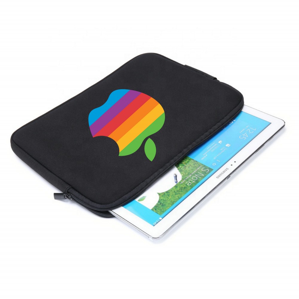 Logo Branded 13" Neoprene Full Color Laptop Tablet Case with Horizontal Zipper