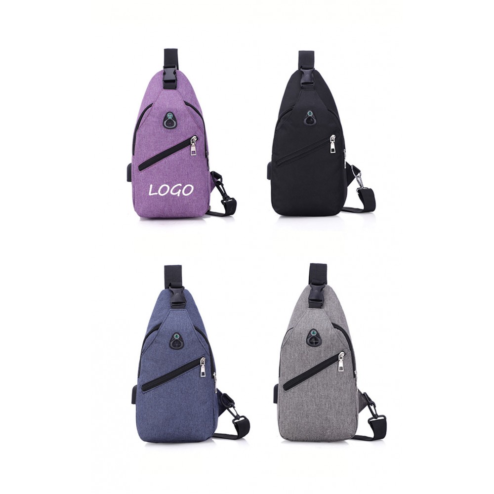 Crossbody Zipper Sling Bag / Backpack with Logo Crossbody Zipper Sling Bag / Backpack with Logo