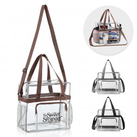 Stadium Approved Clear Shoulder Bag with Logo  Stadium Approved Clear Shoulder Bag with Logo