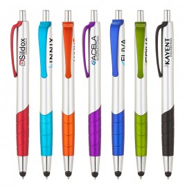 Pinnacle Ballpoint Pen / Stylus with Logo