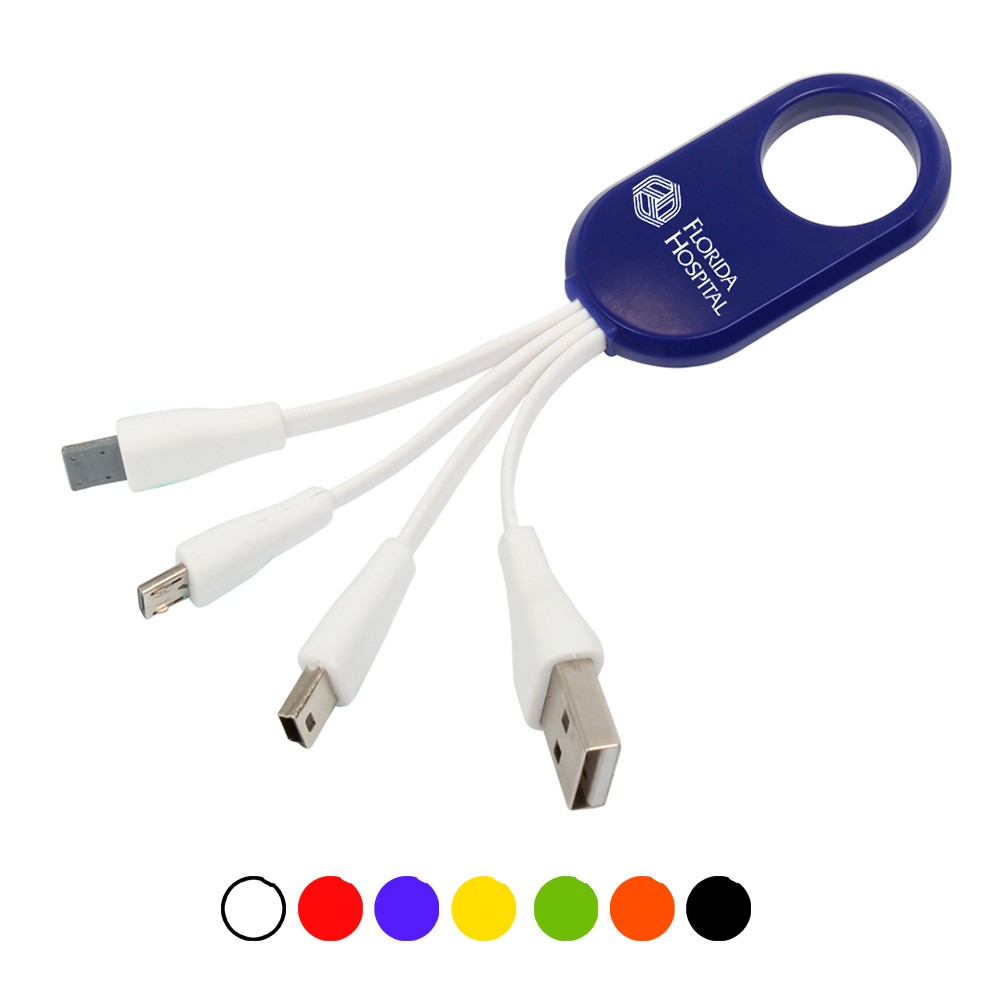 Logo Branded All in One Mobile USB Charger Set