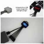 Custom Imprinted USB Universal Charging Cable LED Neon Light Logo