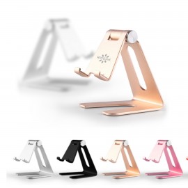 Adjustable Foldable Desktop Cell Phone Tablet Stand Holder with Logo  Adjustable Foldable Desktop Cell Phone Tablet Stand Holder with Logo