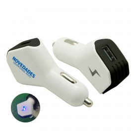 Personalized Thunder Car Charger - Black