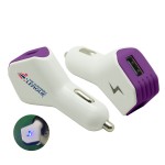 Thunder Car Charger - Purple with Logo