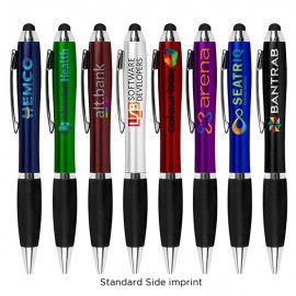 IONSHIELD Grenada Pen With Stylus (Direct Import - 10-12 Weeks Ocean) with Logo  IONSHIELD Grenada Pen With Stylus (Direct Import - 10-12 Weeks Ocean) with Logo