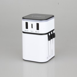 Light Up International Adapter with Logo