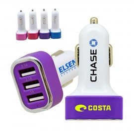 Windy Car Charger Purple with Logo
