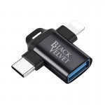 Custom USB 3.0 To Apple Lightning And Type C OTG Adapter