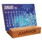 Personalized 2" x 4" Hardwood Block - Holds everything from cell phones to calendars