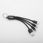 Customized 3-in-1 Keychain Charging Cable