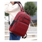 15.6 Inch Laptop Snow Canvas Backpack with Logo