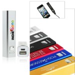 Madison UL Certified 220mAh Power Bank/ Square (Silver) with Logo