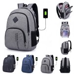 Personalized Two Front Pockets Snow Canvas Laptop Backpack