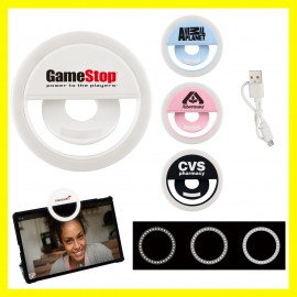 Rechargeable Video Call Ring Light with Logo  Rechargeable Video Call Ring Light with Logo