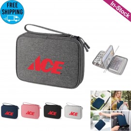 Electronic Organizer Travel Cable Organizer Storage Bag with Logo  Electronic Organizer Travel Cable Organizer Storage Bag with Logo