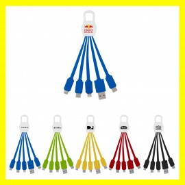 BEST SELLER - 5 in 1 Carabiner Squid Charging Cable with Logo