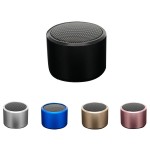 Metallic Round Shape Bluetooth Speaker with Logo